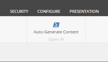 Auto generate content